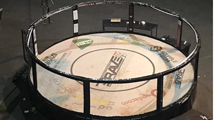 9m-round-MMA-cag-fighting-ring-installed-at-Sun-city1